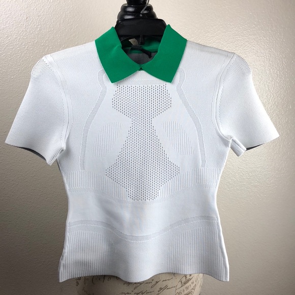 Alexander Wang Tops - Alexander Wang Jersey Polo Collar Short Sleeve Top
